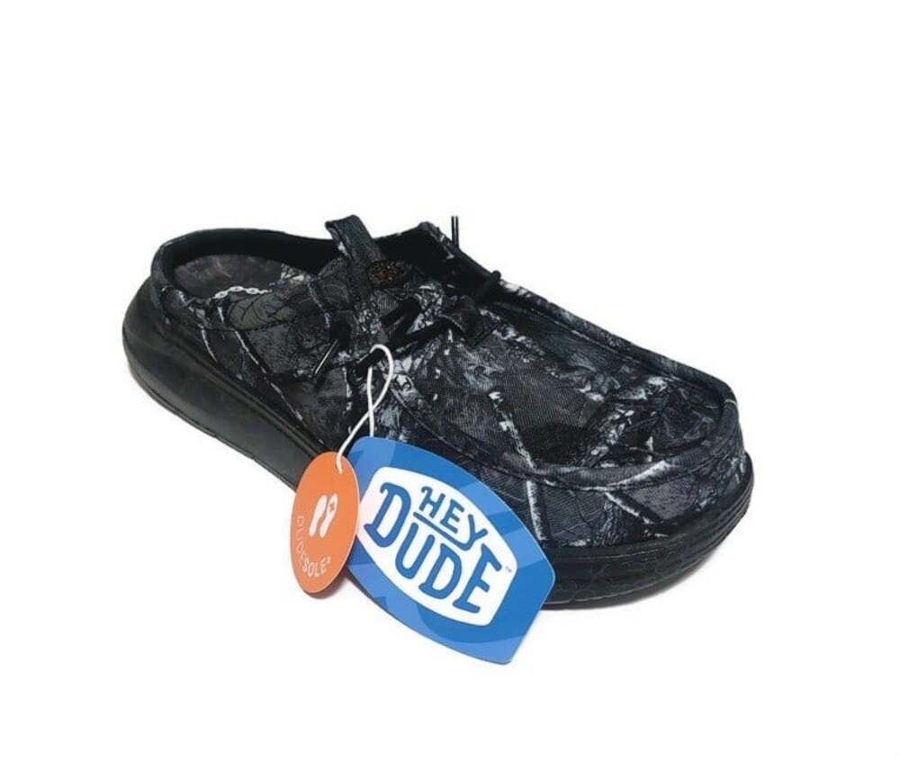 Hey Dude Wally Jelly Roll Realtree Edge Camo Mens Size 9 Black Slip On Loafers